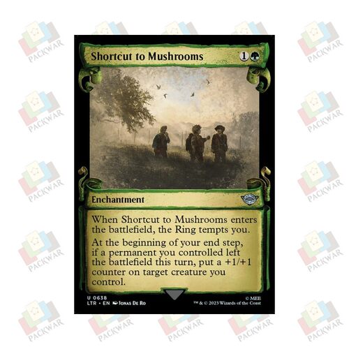 牌客窝 万智牌 蘑菇地捷径 Shortcut to Mushrooms 银 绿 闪