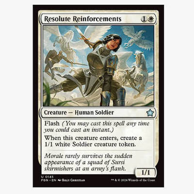牌客窝 万智牌 坚定援兵 Resolute Reinforcements 银 白