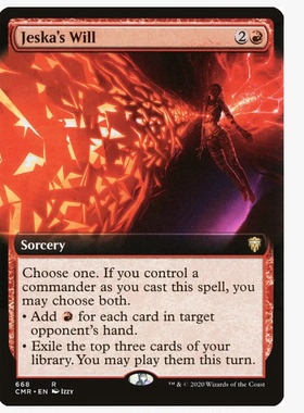 牌客窝 万智牌 洁丝卡的意志 Jeska's Will 金 红 闪