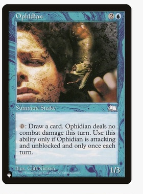 牌客窝  万智牌 欧菲迪安蛇 Ophidian 铁 蓝