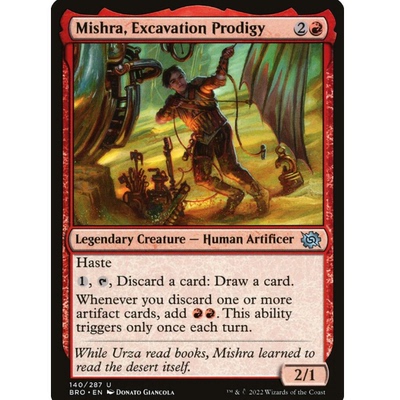 牌客窝 万智牌 掘古逸才米斯拉 Mishra,Excavation Prodigy 银 红