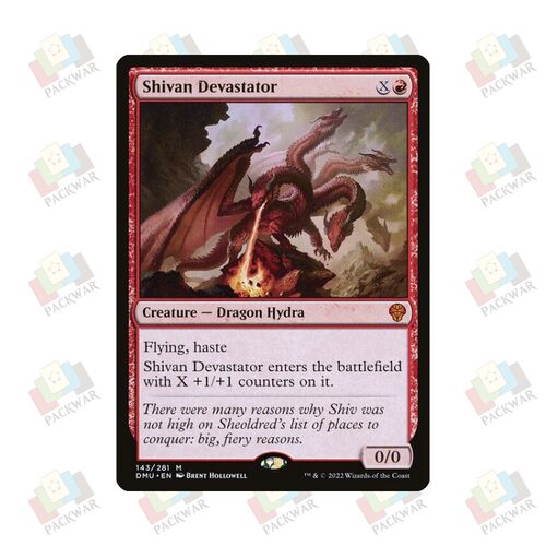 牌客窝 万智牌 西瓦霸龙  Shivan Devastator 秘稀 红色