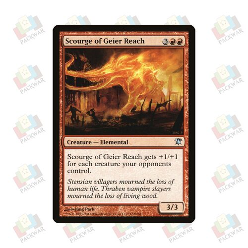 牌客窝 万智牌 基尔山脉祸害 Scourge of Geier Reach 银 红 闪