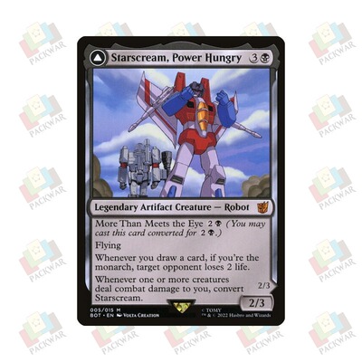 万智牌 力量渴求徒红蜘蛛 Starscream, Power Hungry 秘稀 黑 闪