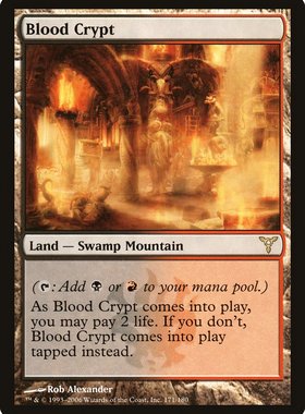 牌客窝 万智牌 血腥墓穴 Blood Crypt  金 地 闪