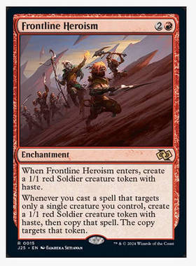 牌客窝 万智牌 前线勇行 Frontline Heroism 金 红