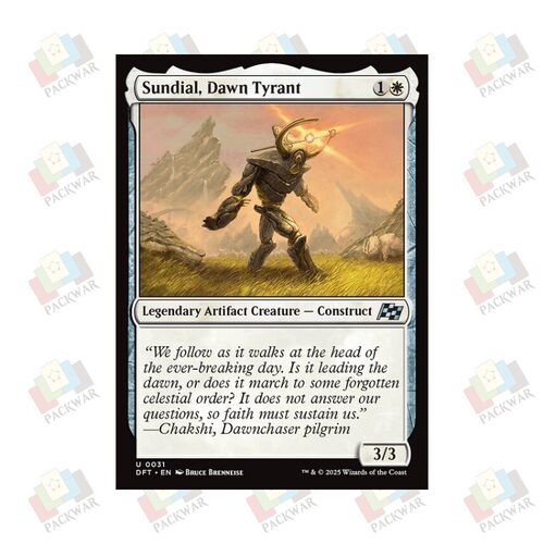 牌客窝 万智牌  破晓暴君桑旦珥 Sundial, Dawn Tyrant 银 白
