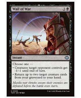 牌客窝 万智牌 战争厉嚎 Wail of War 银 黑 闪