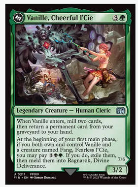 牌客窝 万智牌 愉悦路希班尼拉 Vanille, Cheerful l'Cie 银 绿