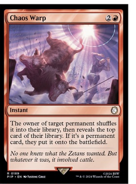 牌客窝 万智牌 混沌歪曲 Chaos Warp 金 红色