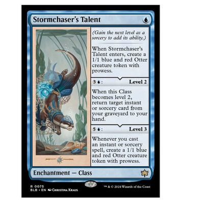 牌客窝 万智牌 逐风客才能 Stormchaser's Talent 金 蓝 闪