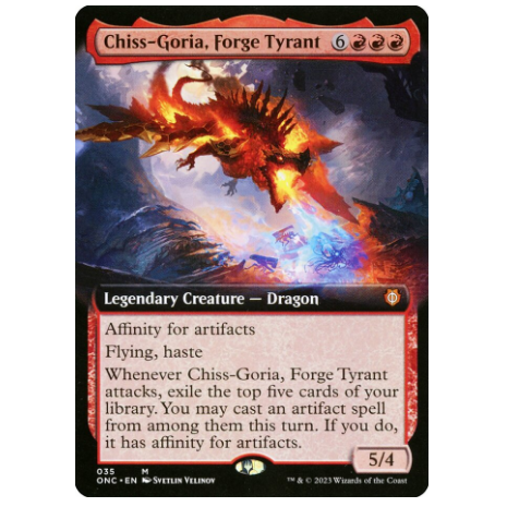 万智牌  熔炉暴君齐歌利 Chiss-Goria, Forge Tyrant 秘稀 红