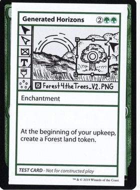 牌客窝 万智牌  创生地平线 Generated Horizons 金 绿色