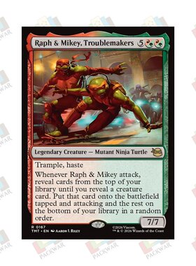 经常捣乱的拉夫与麦奇 Raph & Mikey, Troublemakers 金 多色 闪