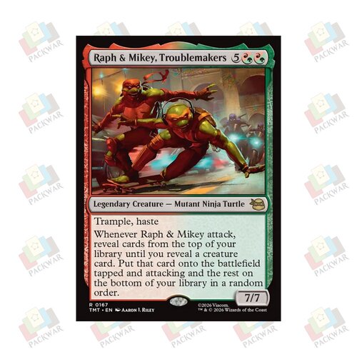 经常捣乱的拉夫与麦奇 Raph & Mikey, Troublemakers 金 多色 闪