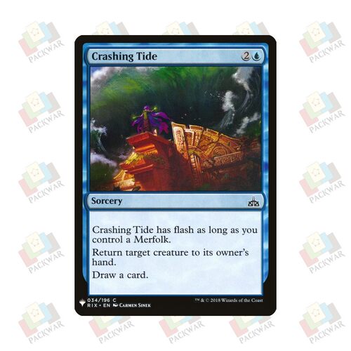 牌客窝 万智牌 覆顶潮浪 Crashing Tide 铁 蓝 闪