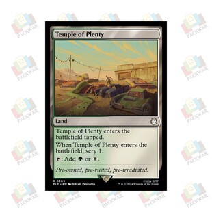 牌客窝 万智牌  丰足殿堂 Temple of Plenty 金 地 闪