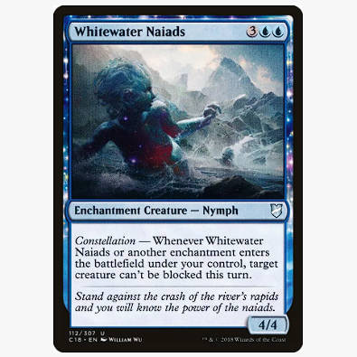 牌客窝 万智牌 湍流水灵 Whitewater Naiads 银 蓝