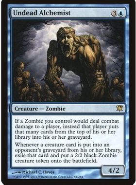 牌客窝 万智牌  不死炼金术士 Undead Alchemist 金 蓝色