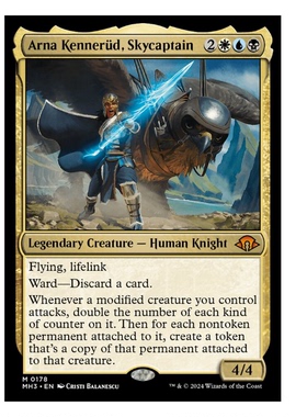 万智牌空骑士队长亚娜肯吕德 Arna Kennerüd, Skycaptain 秘稀多