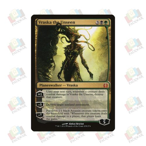 牌客窝 万智牌 隐密客瓦丝卡 Vraska the Unseen 秘稀 多色 闪