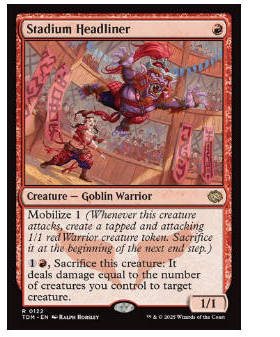 牌客窝 万智牌 赛场头牌 Stadium Headliner 金 红 闪