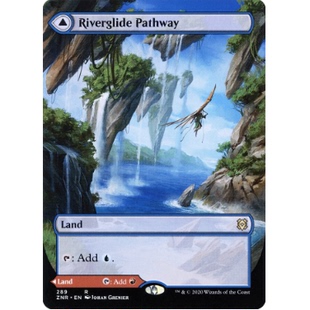 牌客窝 万智牌  河流通路  Riverglide Pathway 金 地 闪