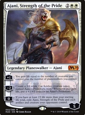万智牌 狮群之力阿耶尼 Ajani, Strength of the Pride 秘稀 白