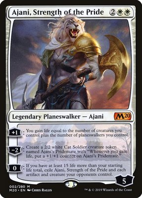 万智牌 狮群之力阿耶尼 Ajani, Strength of the Pride秘稀 白