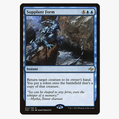 牌客窝 万智牌 幻化替身 Supplant Form 金 蓝