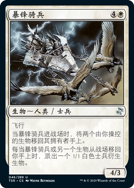 牌客窝 万智牌 暴锋骑兵 Stormfront Riders 银 白 闪
