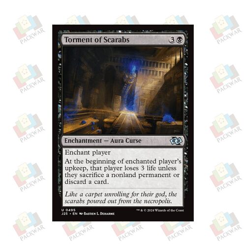 牌客窝 万智牌 圣甲虫灾难 Torment of Scarabs 银 黑 闪