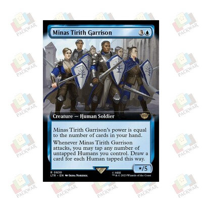 牌客窝 万智牌 米那斯提力斯驻防兵 Minas Tirith Garrison 金 蓝
