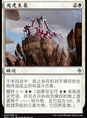 牌客窝 万智牌 周遭生裂 Encircling Fissure 银 白