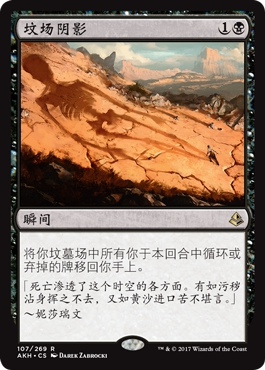 牌客窝 万智牌 坟场阴影 Shadow of the Grave 金 黑