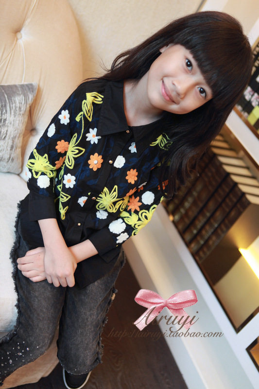 Chemise fille à manche longue - Ref 2086049 Image 3