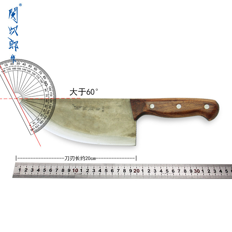 关次郎夹钢猪肉刀肉联厂屠宰场肉铺店分割猪牛羊割肉卖肉烧烤刀具