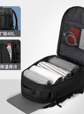 维多利亚旅行者旅行背包男可扩容电脑包短途出差行李包V7052