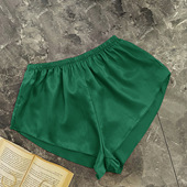 绿色休闲 黑色夏女仿真丝超短性感打底裤 冰丝睡裤 糖果色防走光裙裤