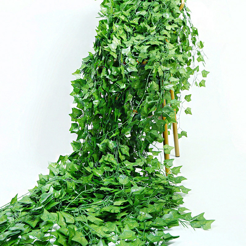 仿真藤条绿叶假花藤绿萝爬山虎塑料仿生绿植物饭店农家乐吊顶装饰