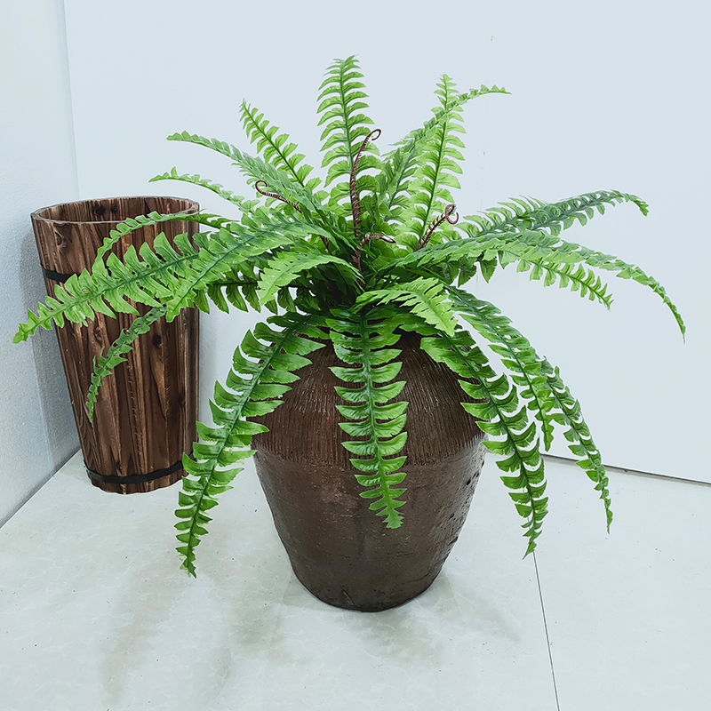 仿真绿植单支大波斯草蕨叶室内外装饰假植物盆栽简约时尚摆放花艺