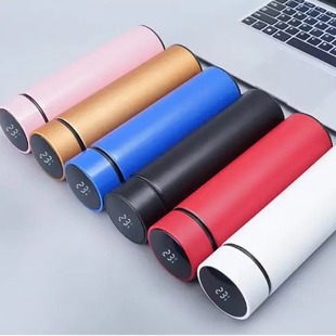 智能测温不锈钢保温杯商务直身水杯温度显示广告礼品杯子可定制