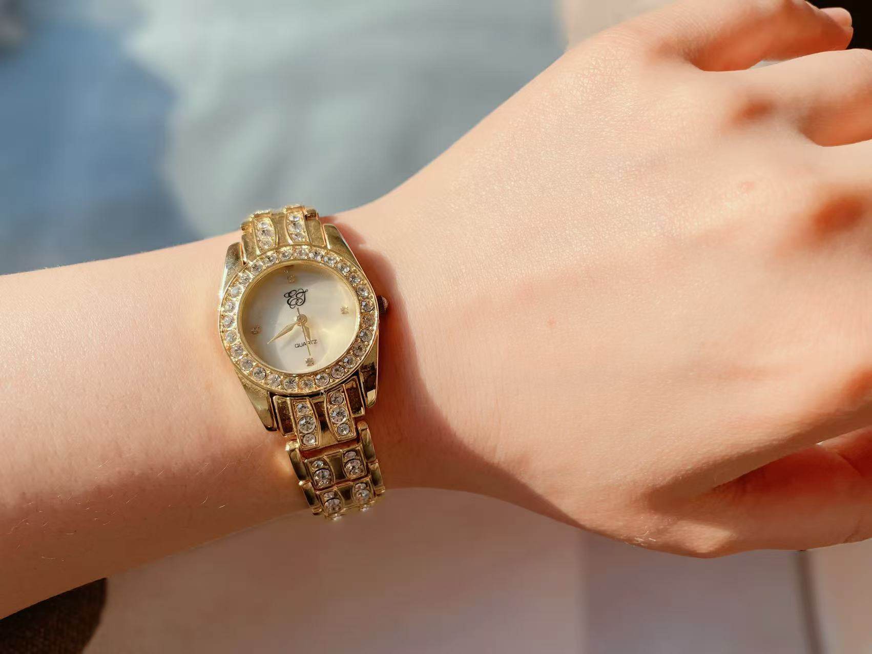 【BW中古】中古Elizabeth Taylor White diamonds金钻手表