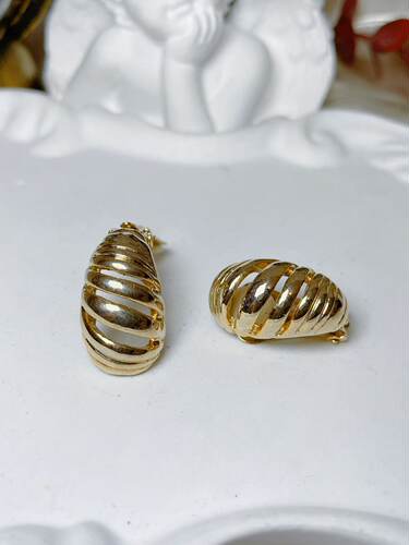 【BW中古】法产浓金耳夹