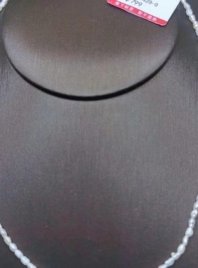 【BW珍珠】野生小米珍珠项链2-3m，可叠带加吊坠，共40cm带证书