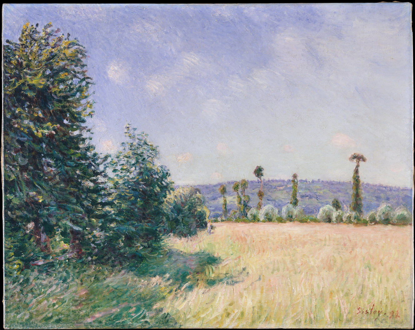 装饰画 油画 客厅欧洲画 风景画无框画珂罗版西斯莱