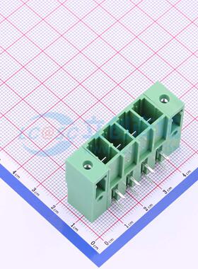 插拔式接线端子 KF2EDGSRM-7.62-4P 弯插,P=7.62mm 板端/插座-闭