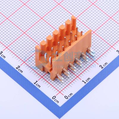插拔式接线端子 KF2EDGER-3.5-2*6P 弯插,P=3.5mm 板端/插座-开口
