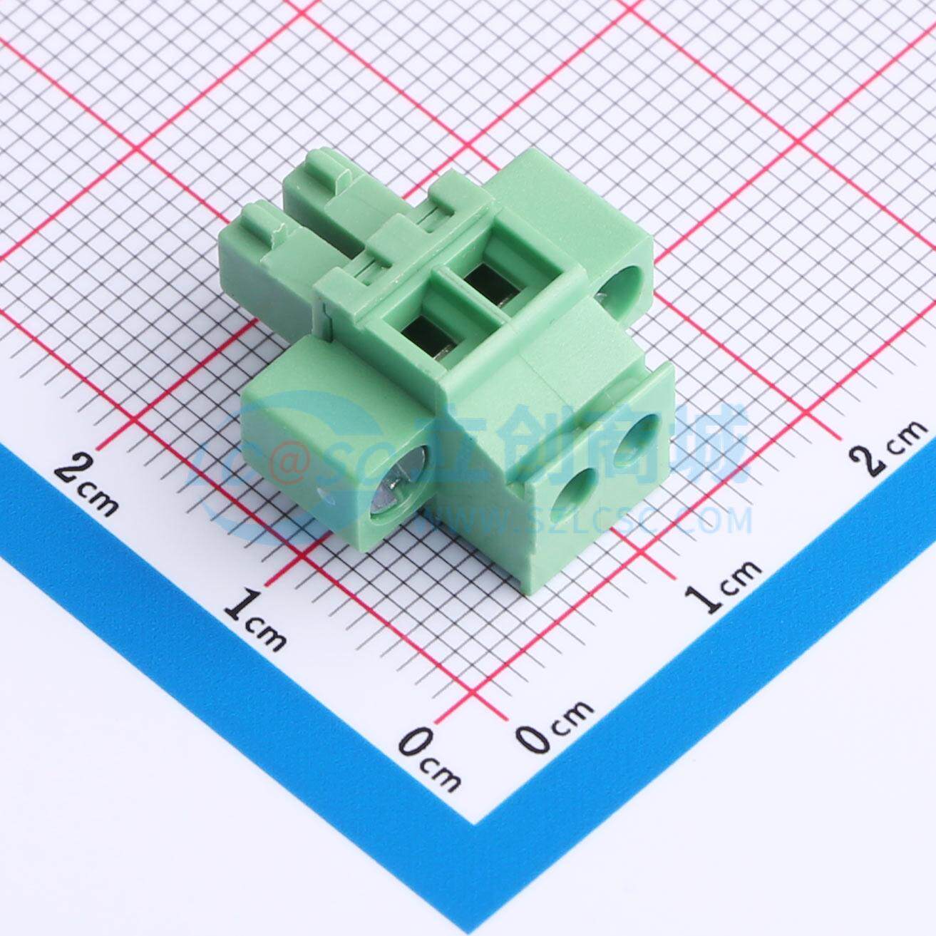 插拔式接线端子 DB2EKAM-3.81-2P-GN-S P=3.81mm 1x2P 电子元器件