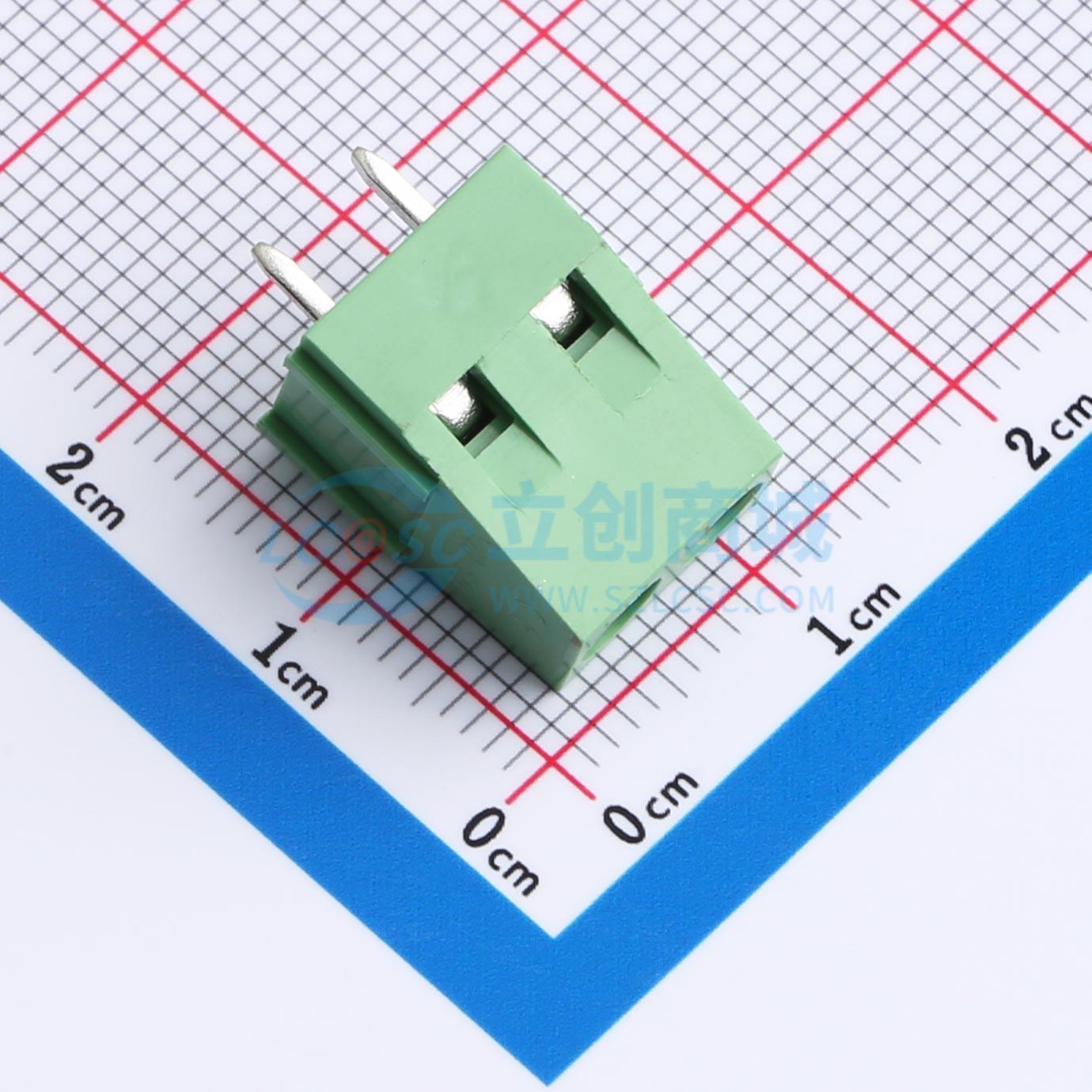 螺钉式接线端子 XD128V-5.0-2P-V 插件,P=5mm 电子元器件配单
